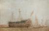 JAMES Edward 1820-1877,Bermuda Sloops passing a Convict Ship,Cheffins GB 2009-11-25