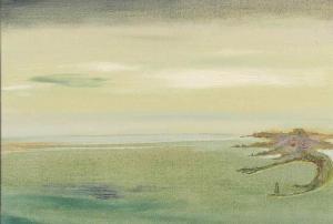 JAMES Edward 1820-1877,Octopus Island, calm day,1947,Christie's GB 2016-12-15