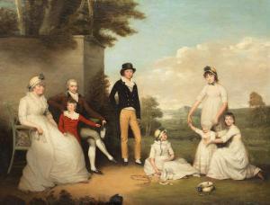 JAMES OLIVER Archer 1774-1842,A group portrait, traditionally identified as the ,Bonhams 2019-12-04