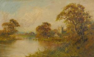 JAMIESON Frances E 1895-1950,Acle Church, Norfolk,Crow's Auction Gallery GB 2024-01-24