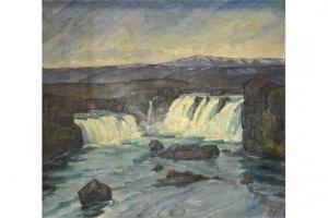 JAMIESON Ron 1916,Waterfalls,Gilding's GB 2015-09-15