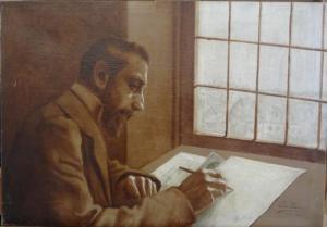 JAMIN 1900,L'écrivain devant la fenêtre,1907,Millon & Associés FR 2014-10-20