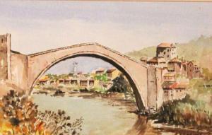 JAMISON S.D,Old Bridge Mostar,Gormleys Art Auctions GB 2013-10-08