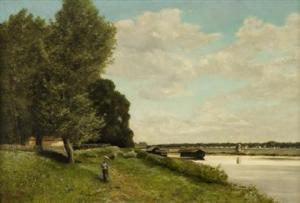 JAN GEORGES,PROMENADE AU BORD D'UNE RIVIERE,Freeman US 2012-12-02