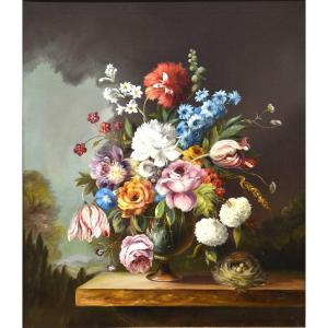 jan,Still life of flowers,Gilding's GB 2022-12-20