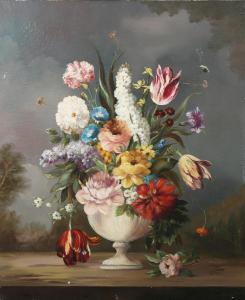 jan,Still Life of Flowers in an Urn,Tooveys Auction GB 2024-01-24