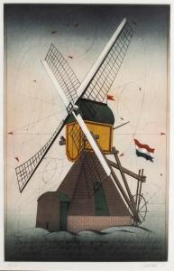 JANAK Alois 1924,Windmill,1988,Simon Chorley Art & Antiques GB 2020-10-27