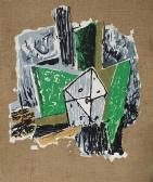 JANCO Marcel 1895-1984,Composition with Cube,Matsa IL 2019-12-18