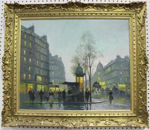 Janin Charles,Wet Evening in Paris,Tooveys Auction GB 2021-11-10