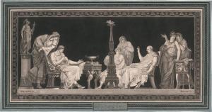 JANINET Jean Francois 1752-1814,Conspiration de Catilina découverte (Die Vers,1792,Galerie Bassenge 2023-06-07
