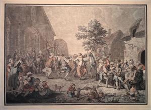 JANINET Jean Francois 1752-1814,Le repas des moissonneurs et La noce de village,Libert FR 2023-07-06