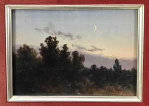 JANKOWSKI Czeslaw Boris 1862-1941,moonlit landscape,Reeman Dansie GB 2023-03-19