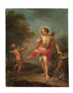 JANNECK Franz Christoph 1703-1761,Apollo and Cupid,Palais Dorotheum AT 2023-05-03