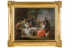 JANNECK Franz Christoph 1703-1761,Banchetto in giardino,Wannenes Art Auctions IT 2023-11-29