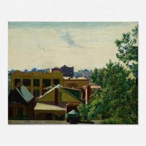 JANNELLI VINCENT 1882,New Jersey Rooftops,1938,Rago Arts and Auction Center US 2020-06-26