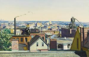 JANNELLI VINCENT 1882,ROOFTOPS, JERSEY CITY,1924,Sotheby's GB 2016-06-09