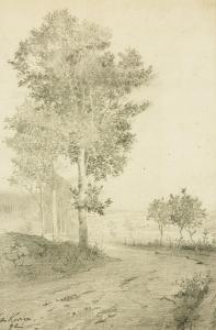 JANSA Vaclav 1859-1913,Trees by the Road,1892,Palais Dorotheum AT 2012-11-24