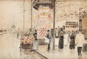 JANSE Felix 1800-1900,Boulevard parisien animé,Horta BE 2019-06-17