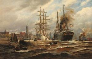 JANSEN ALFRED J 1859-1935,Hamburger Hafen,1916,Von Zengen DE 2019-09-06