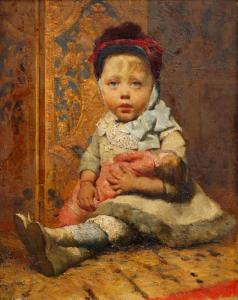 JANSEN Fritz 1856-1928,Portrait of a young boy seated full-length in trad,Rosebery's GB 2018-07-18