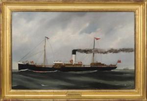 JANSEN Harry J 1895-1930,The steamer Nottingham,Eldred's US 2017-11-16