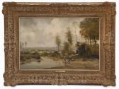 JANSEN Herman Willem G 1911,Laundresses by a River,c.1910,Auctionata DE 2017-01-16