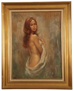 Jansen Leo 1930-1980,A three-quarter length portrait of a woman partial,Duke & Son GB 2021-10-08