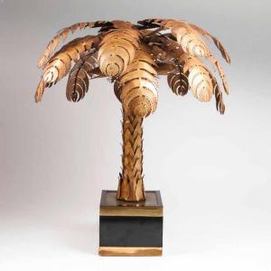 JANSEN MAISON 1970,Palm tree table lamp,1960,Stahl DE 2017-04-29