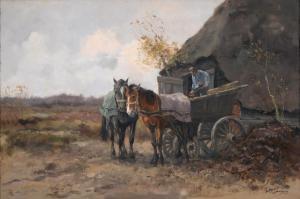 JANSEN William George Frederick 1871-1949,Unloading the Cart,Mellors & Kirk GB 2022-09-13