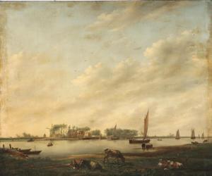 JANSON Johannes Christian 1763-1823,Dutch river landscape,Bruun Rasmussen DK 2023-09-04