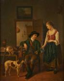 JANSON Johannes Christian 1763-1823,Le joyeux retour de chasse,Horta BE 2014-05-19