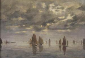 JANSSAUD Mathurin 1857-1940,Boats on a lake,Christie's GB 2016-11-03