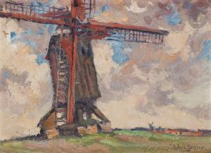 JANSSEN Ludovic 1888-1954,Le Moulin de Coq-sur-Mer,1923,Ader FR 2023-10-27