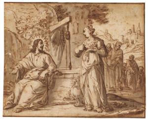 JANSZ. Pieter 1602-1672,Christ and the woman of Samaria,Sotheby's GB 2021-03-24