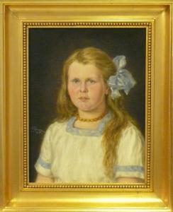 JANZON Nils Gustaf 1850-1926,Porträtt af Birgit Lundqvist,Auktionskompaniet SE 2008-05-19