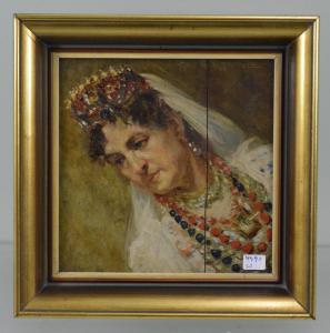JAQUES Ronny 1900-1900,Portrait de dame,Rops BE 2017-07-30