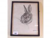 JARDINE A.W,A rabbits head,Smiths of Newent Auctioneers GB 2018-08-31