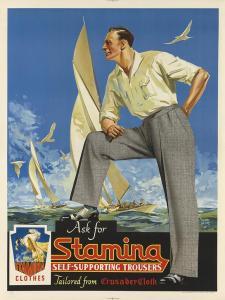 JARDINE WALTER 1884-1970,ASK FOR STAMINA / SELF - SUPPORTING TROUSERS,Swann Galleries US 2014-08-06