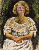 JARITZ Jozsa 1893-1986,Girl in Frilly Dress,Kieselbach HU 2000-12-08