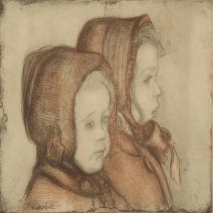 JARNEFELT Eero 1863-1937,The artist's daughters,1907,Bruun Rasmussen DK 2015-06-15