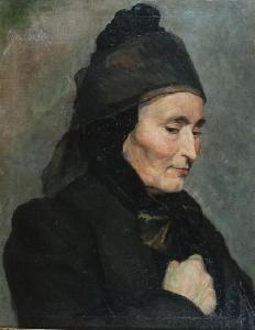 JAROCKI Stanisław 1800-1900,Portret kobiety w czerni,Rempex PL 2008-09-24