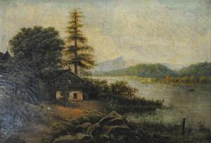 JAROS Bohumil 1856-1924,Horská chalupa,Vltav CZ 2021-12-09