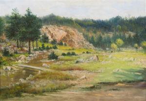 JAROS Bohumil 1856-1924,Spring Landscape,Palais Dorotheum AT 2018-09-22
