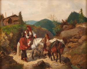 JAROSZYNSKI Józef 1835-1900,Huculi w Karpatach,Desa Unicum PL 2023-06-15