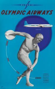 JARRAY,OLYMPIC AIRWAYS,1958,Swann Galleries US 2015-11-19