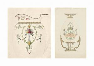 JARRETT A.E 1886-1962,Five designs for porcelain teapots,Christie's GB 2015-09-09