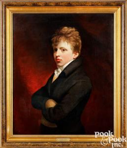 JARVIS John Wesley 1780-1840,portrait of a young man,Pook & Pook US 2024-01-19