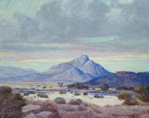 JARVIS Wesley Frederick,Western Desert Scene with Plateau in the Distance,1931,Burchard 2019-05-26