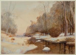 JARVIS Wesley Frederick 1868-1944,Winter Evening,1935,Neal Auction Company US 2019-04-14