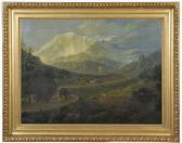 JASCHKE Franz 1775-1842,GERMAN AN ALPINE LANDSCAPE WITH TRAVELLERS,1819,Sotheby's GB 2019-01-17